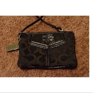 Black Coach wristlet